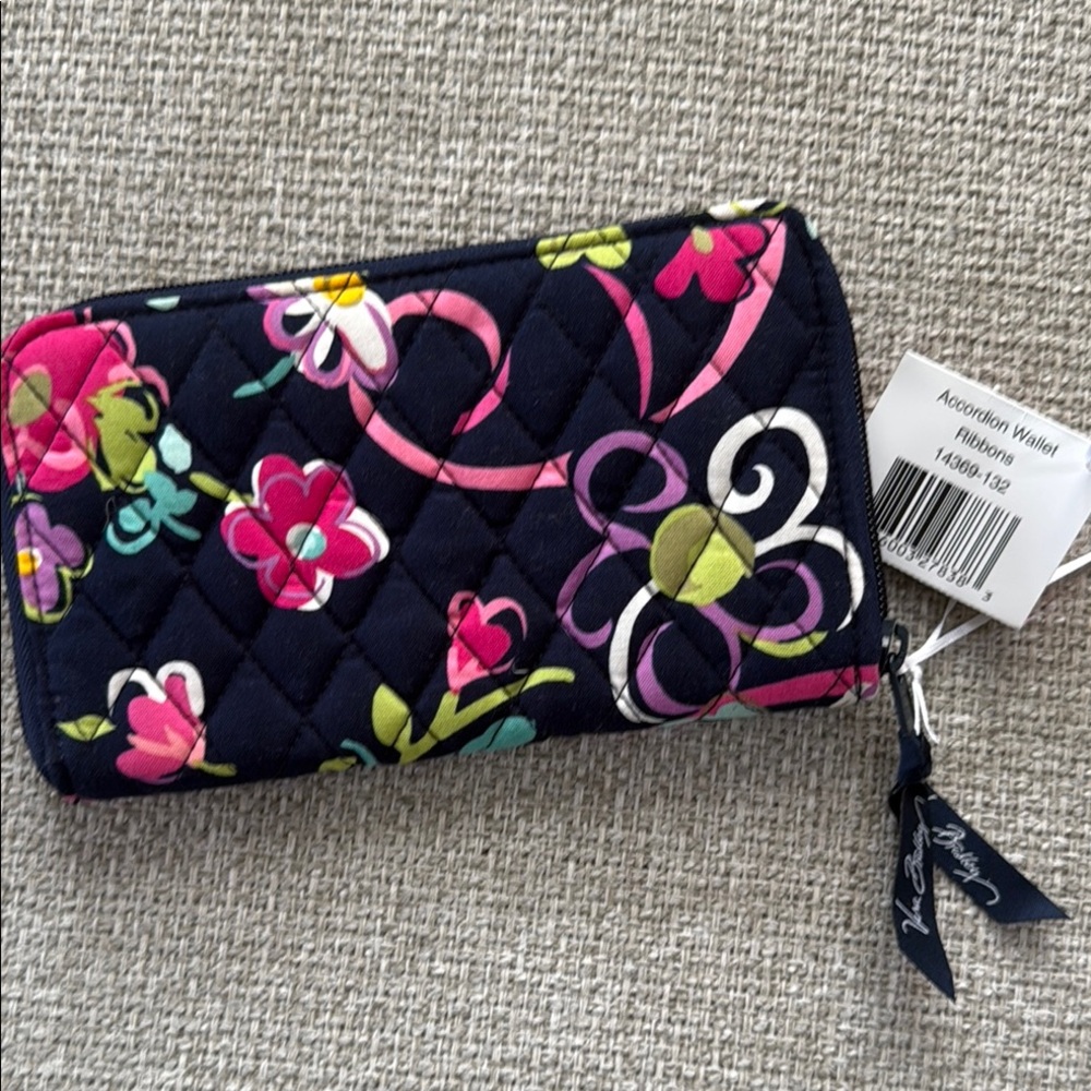 Vera Bradley Wallet - Ribbons accordion style
